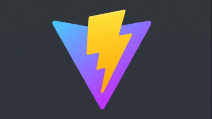The Vite logo, a yellow lightning bolt over a purple triangle
